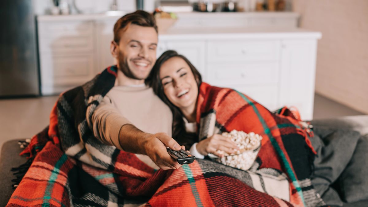 couple watching a movie