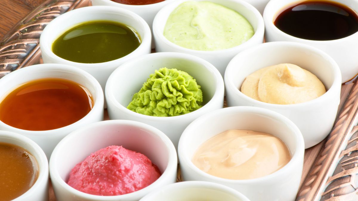 cups of sauce