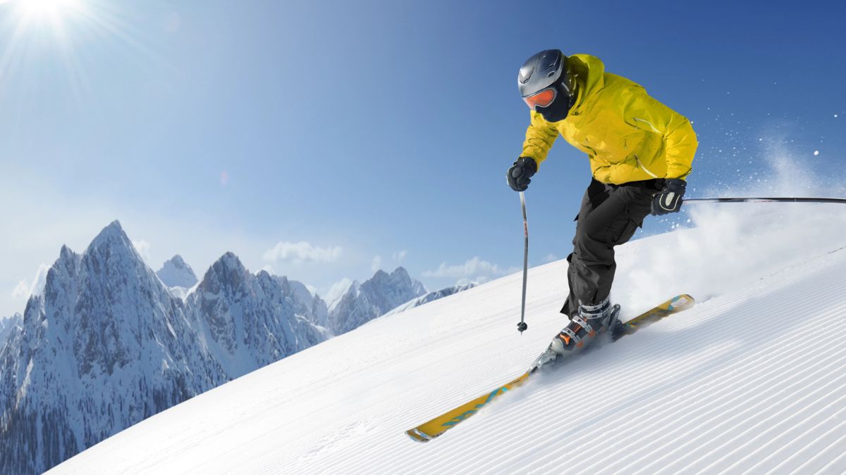 down hill skier