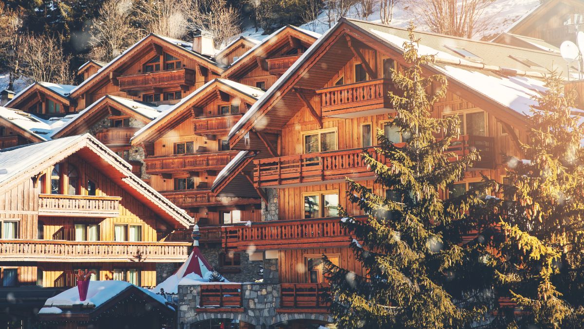 french ski lodge
