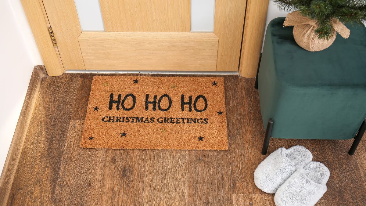 holiday doormat