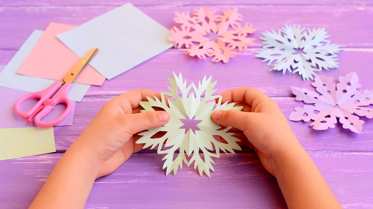 making snowflakes
