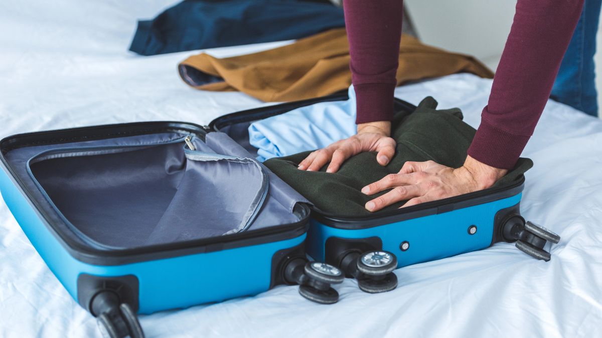 packing suitcase