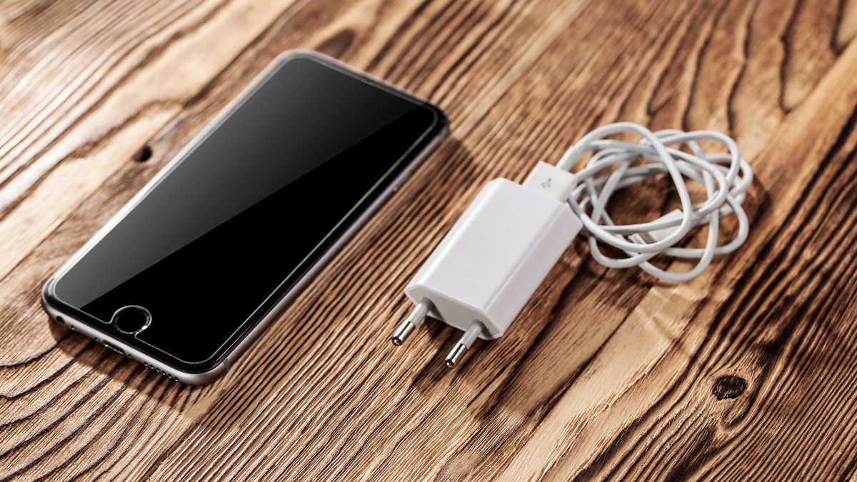phone and charger