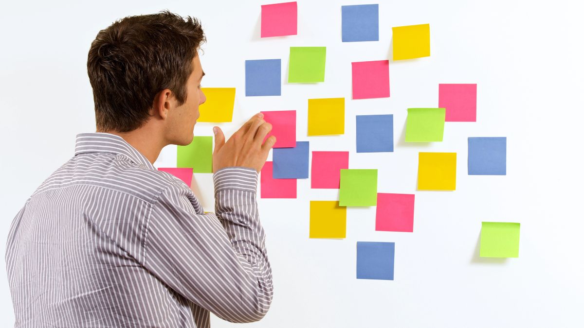 wall of post its