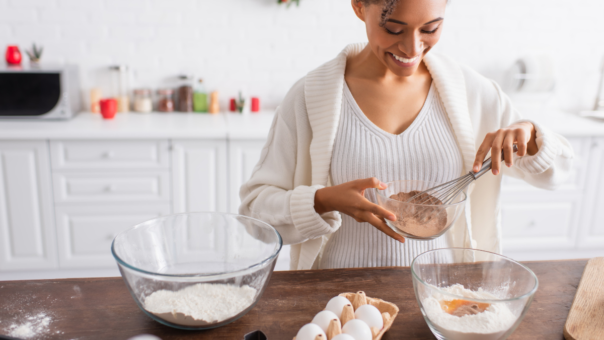 woman baking