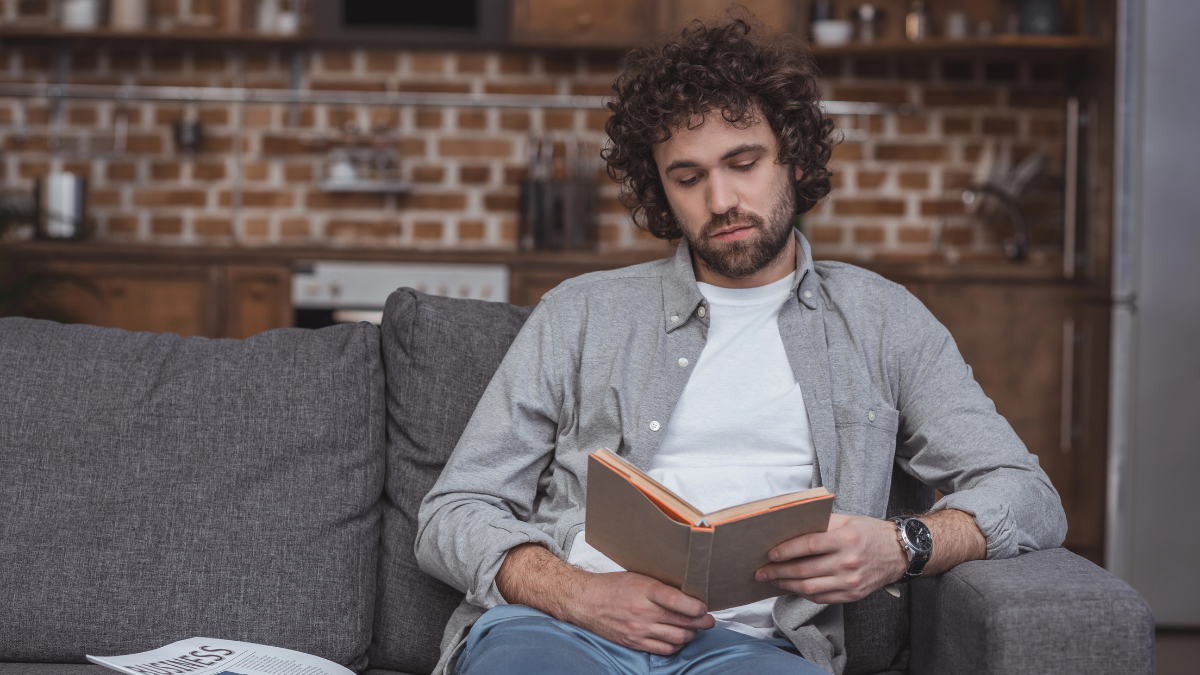 man reading