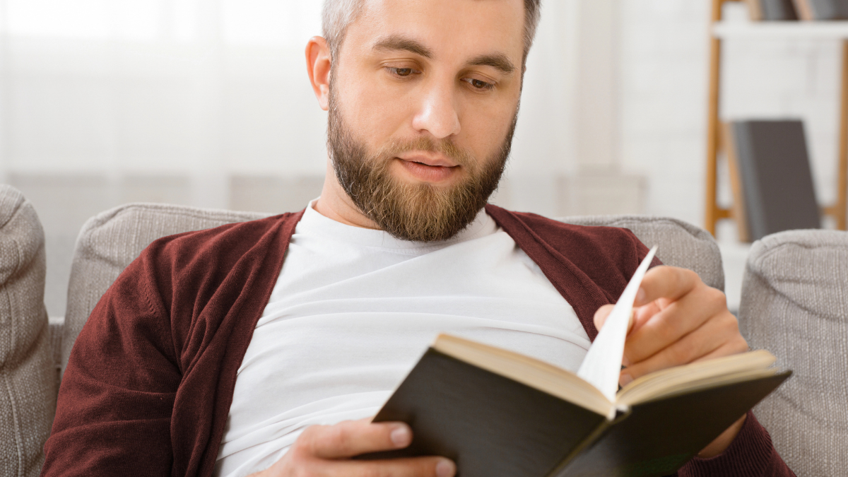 man reading