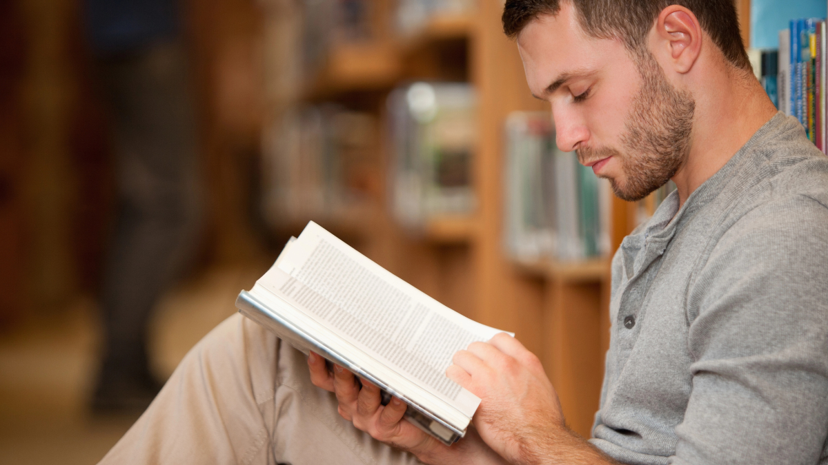man reading