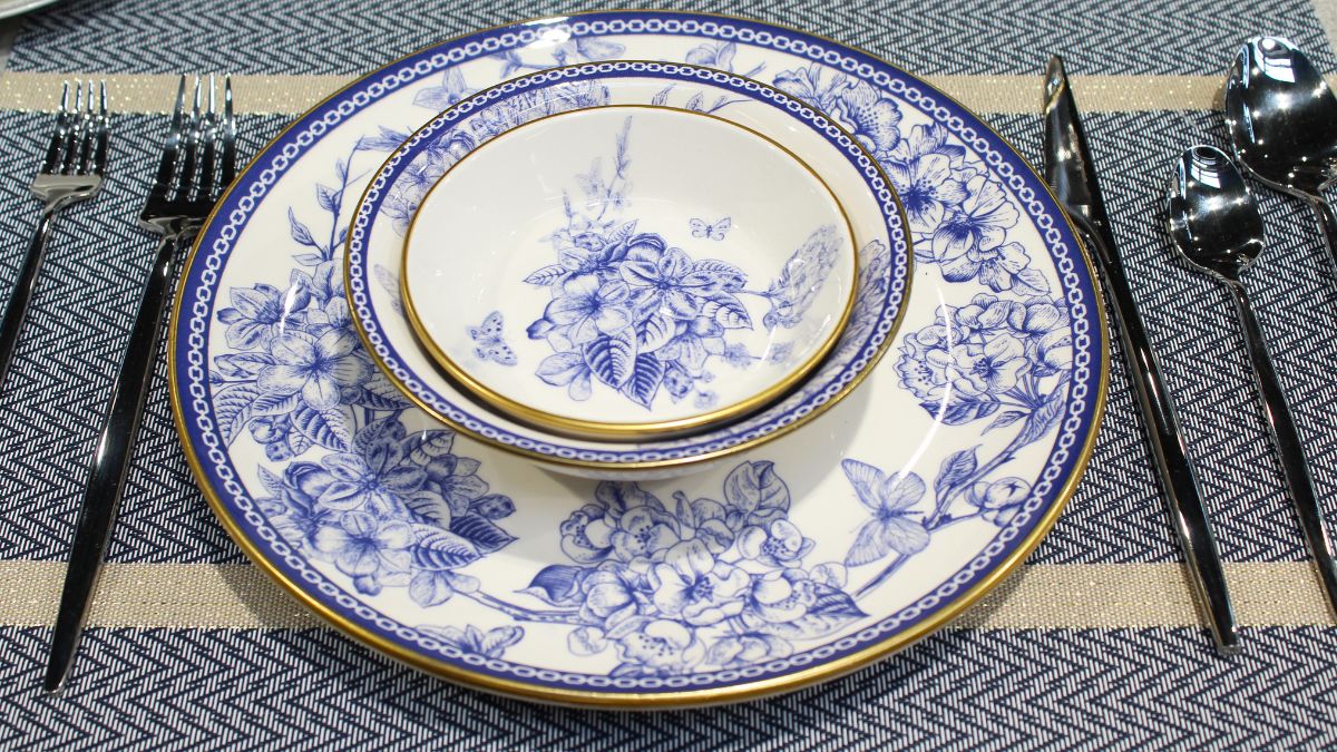 vintage plate and bowl
