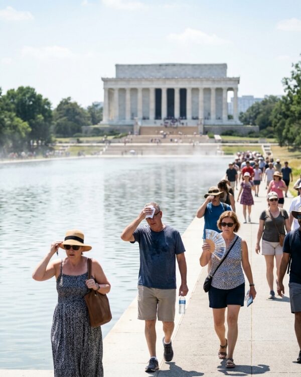 No, you cannot drink from the Lincoln Memorial Reflecting Pool