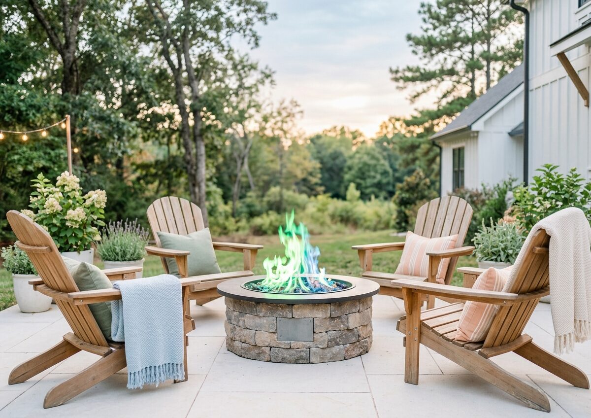 Fire pit flame color changers are real and they're incredible
