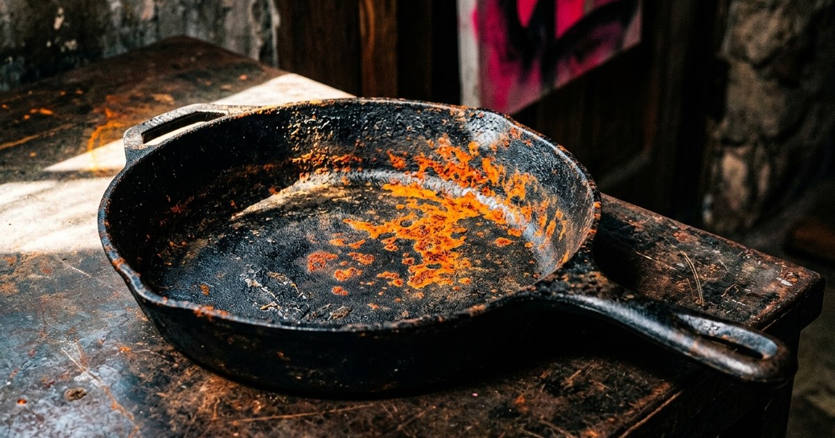 Why does my cast iron pan keep rusting even after seasoning it