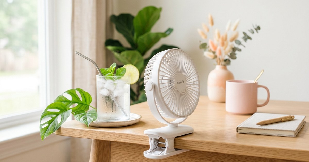 This $18 clip-on fan is doing more for me than anything I’ve bought all year