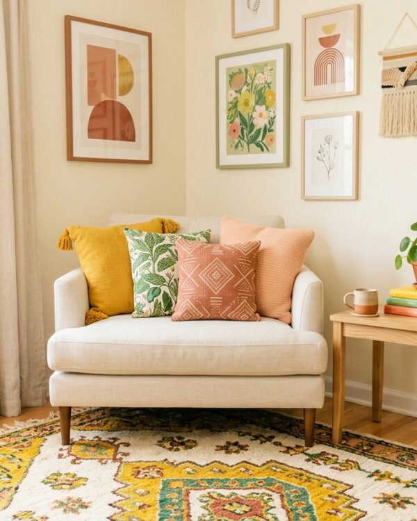 Color makes me happy and I refuse to decorate otherwise