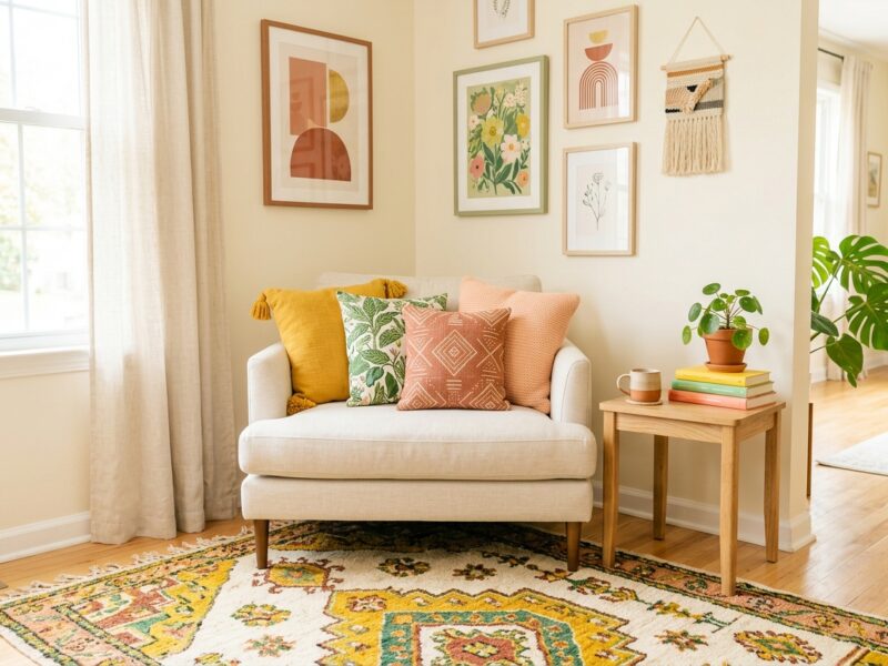 Color makes me happy and I refuse to decorate otherwise