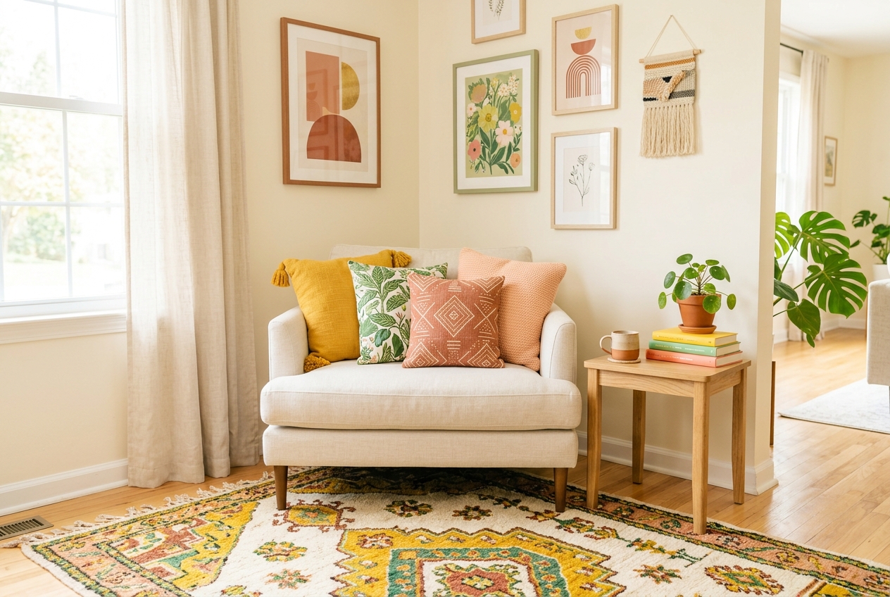 Color makes me happy and I refuse to decorate otherwise