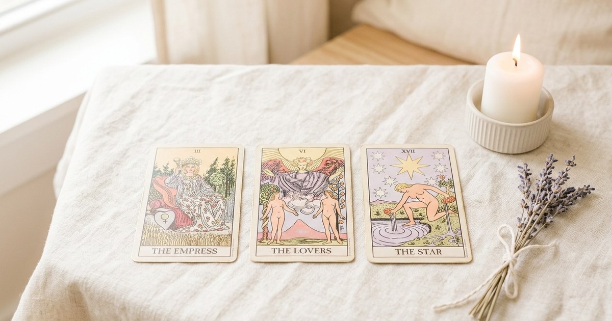 How to read a 3 card tarot spread (even if you’re brand new)