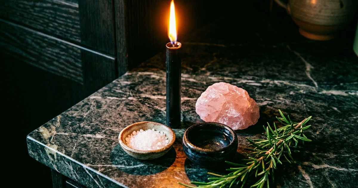 How to set up a kitchen witch altar when you have basically no counter space
