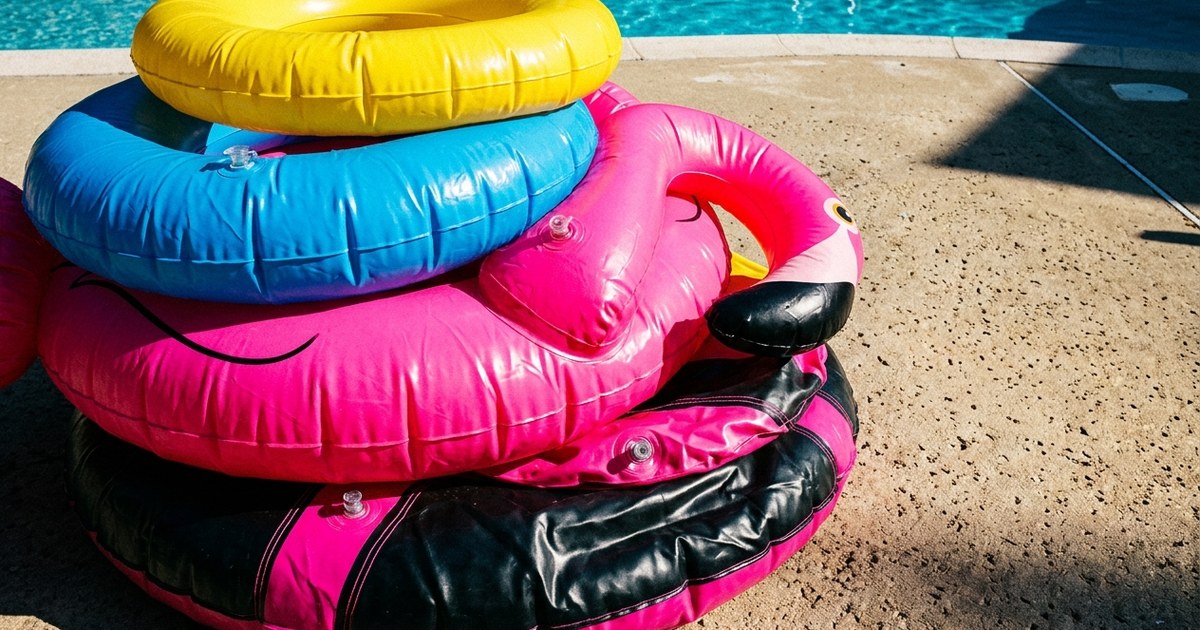 How to store custom pool floats so they actually survive the off-season