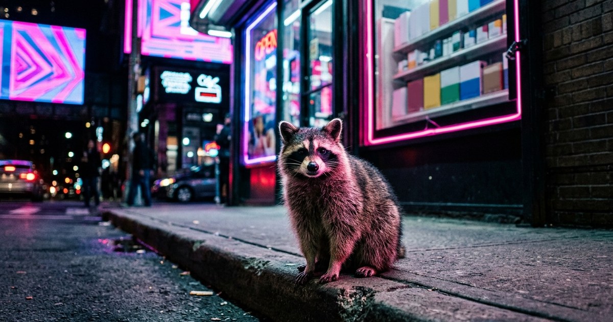 Jimothy the raccoon is cute and you still cannot touch him