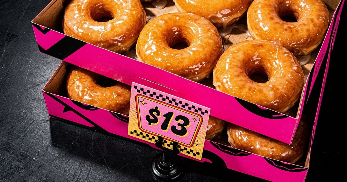 Krispy Kreme is selling 2 dozen donuts for $13 on Friday the 13th